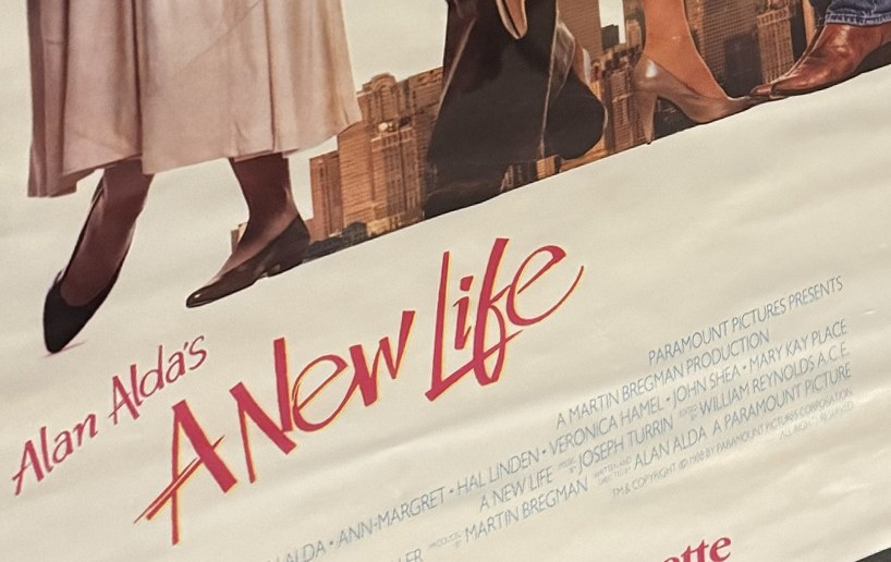 Actual A New Life — Paramount videocassette promotional poster detail image 4