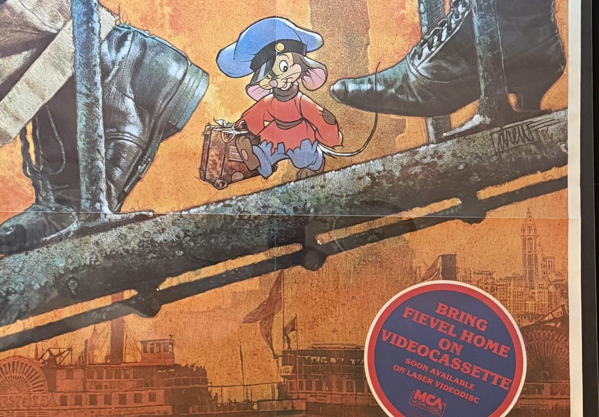 Actual An American Tail — MCA Home Video “Bring Fievel Home” poster detail image 3