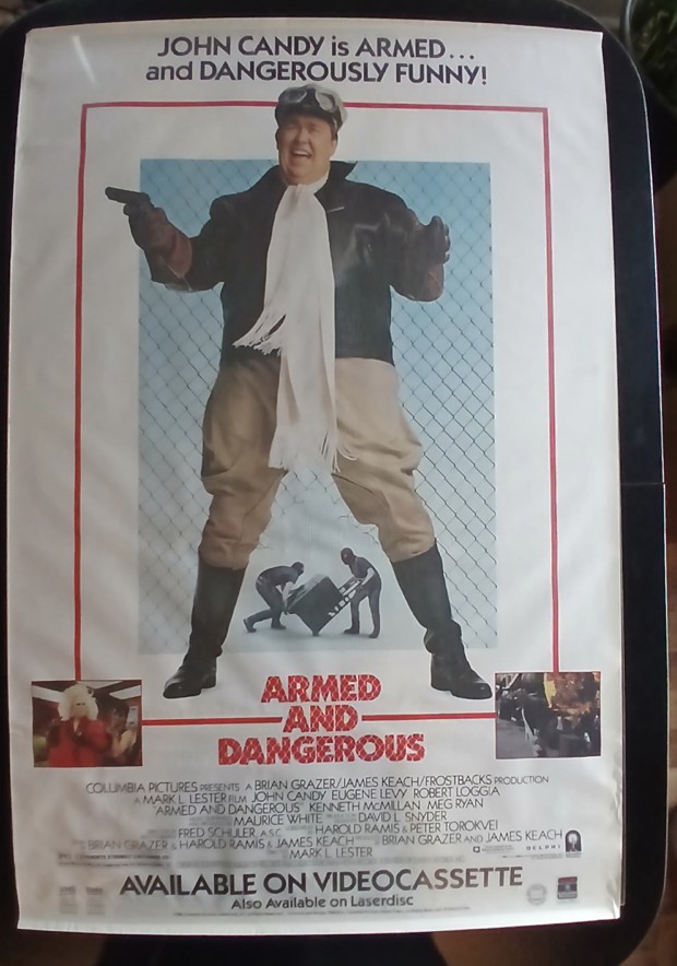 Actual Armed and Dangerous — home-video promotional poster front photograph