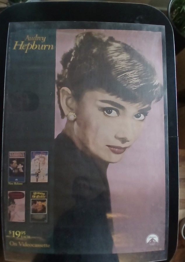 Actual Audrey Hepburn — home-video collection promotional poster front photograph