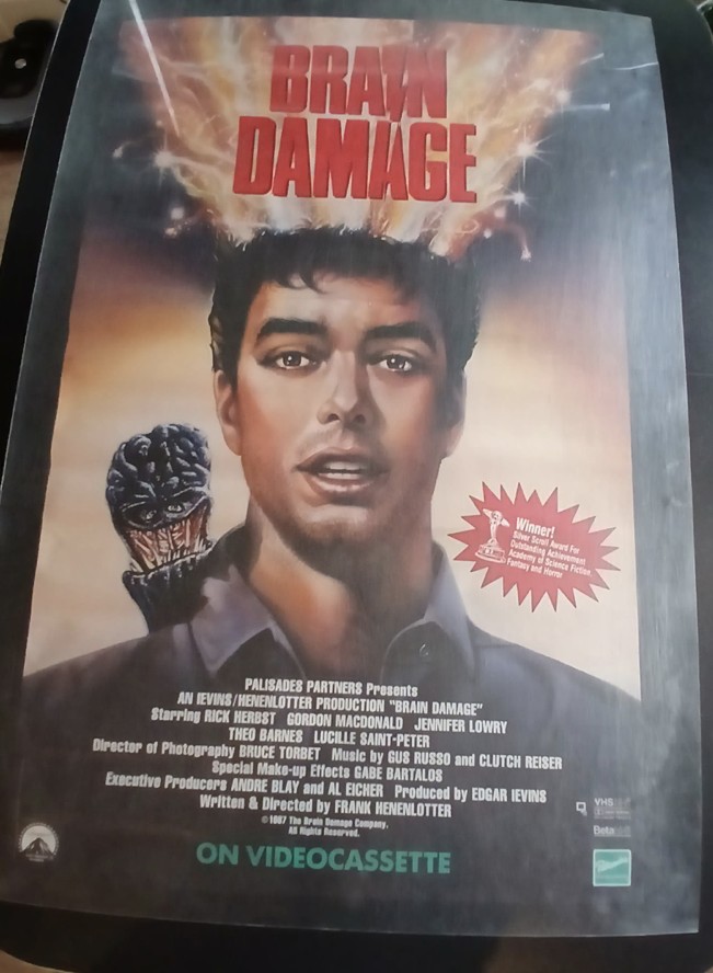 Actual Brain Damage — home-video promotional poster front photograph