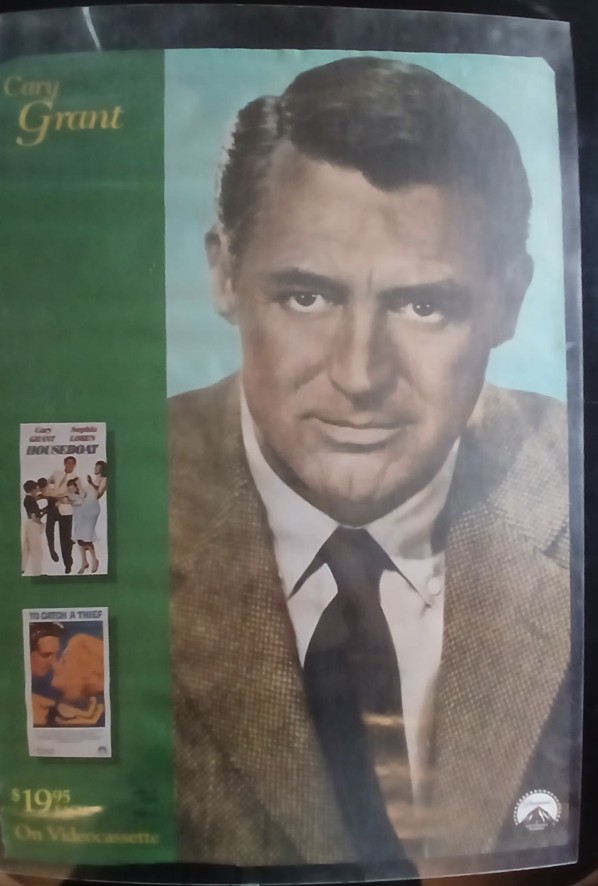 Actual Cary Grant — home-video collection promotional poster front photograph