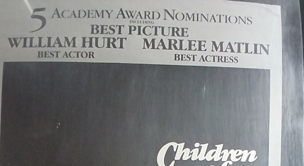 Actual Children of a Lesser God — home-video promotional poster detail image 2