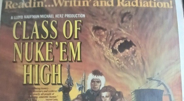 Actual Class of Nuke 'Em High — home-video promotional poster detail image 2