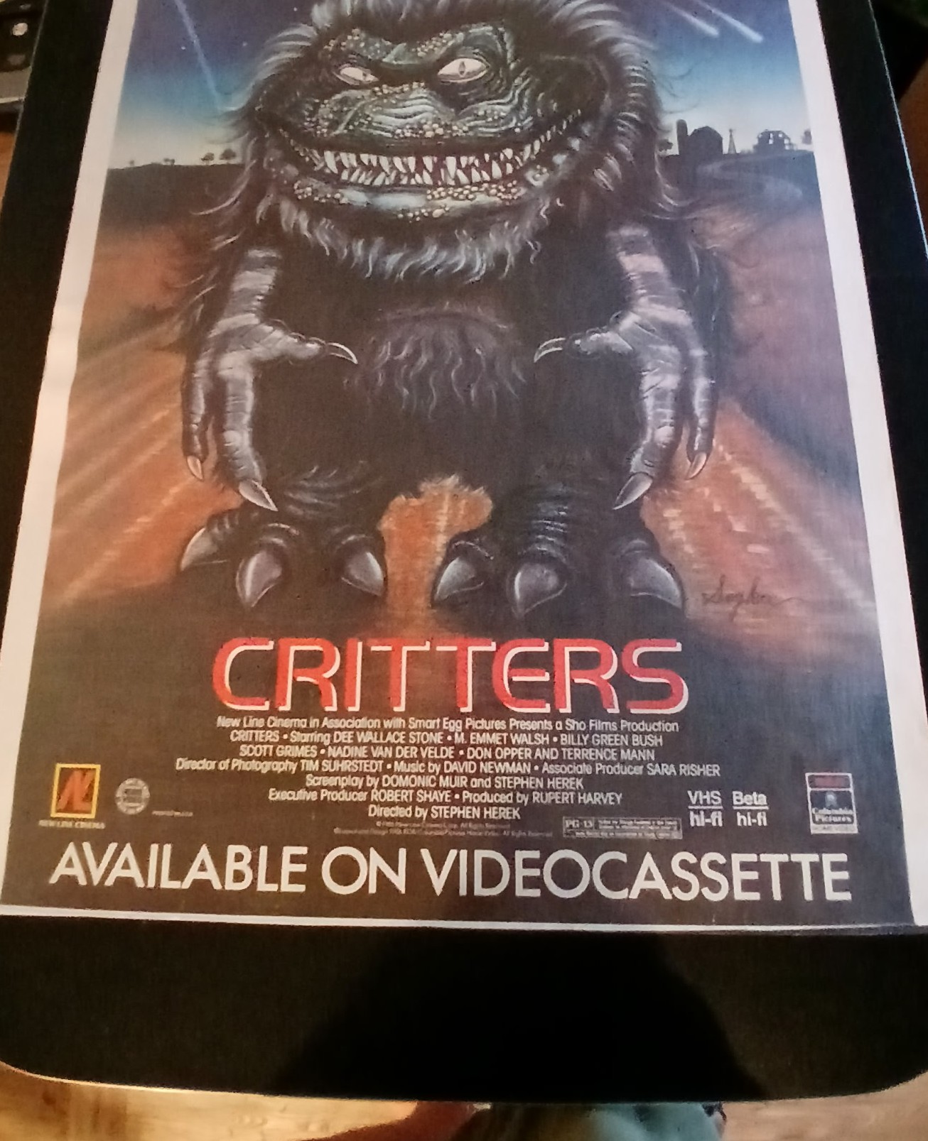Actual Critters — home-video promotional poster front photograph