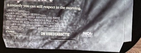 Actual Cross My Heart — MCA Home Video promo folder detail image 4