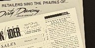 Actual Dirty Dancing — “Retailers Sing the Praises” video sales sheet detail image 2