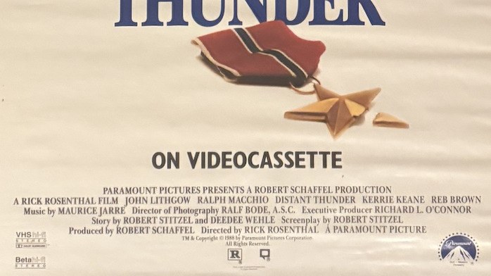 Actual Distant Thunder — Paramount home-video promotional poster detail image 4