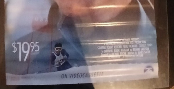 Actual Downhill Racer — home-video promotional poster detail image 4