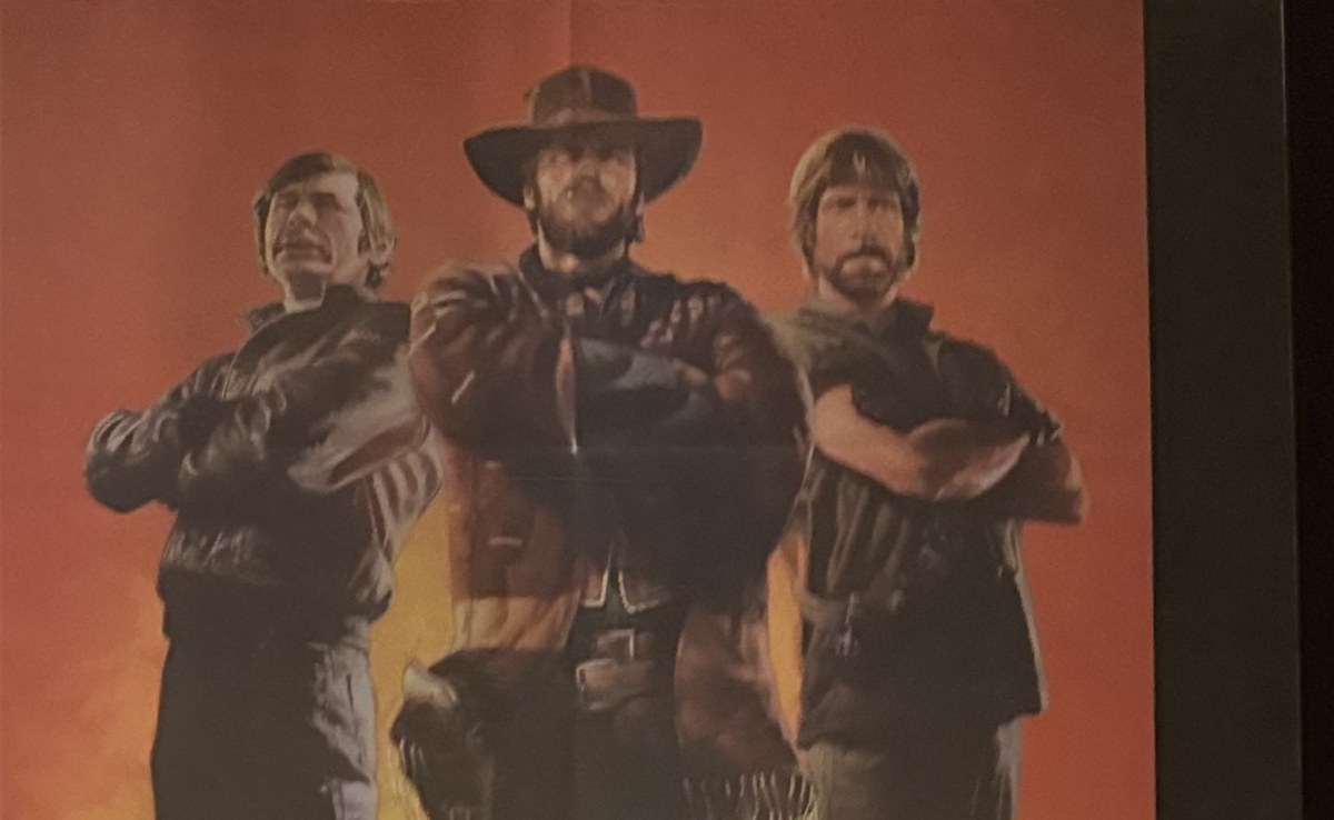Actual Eastwood Bronson Norris — MGM/UA video-store action poster detail image 2