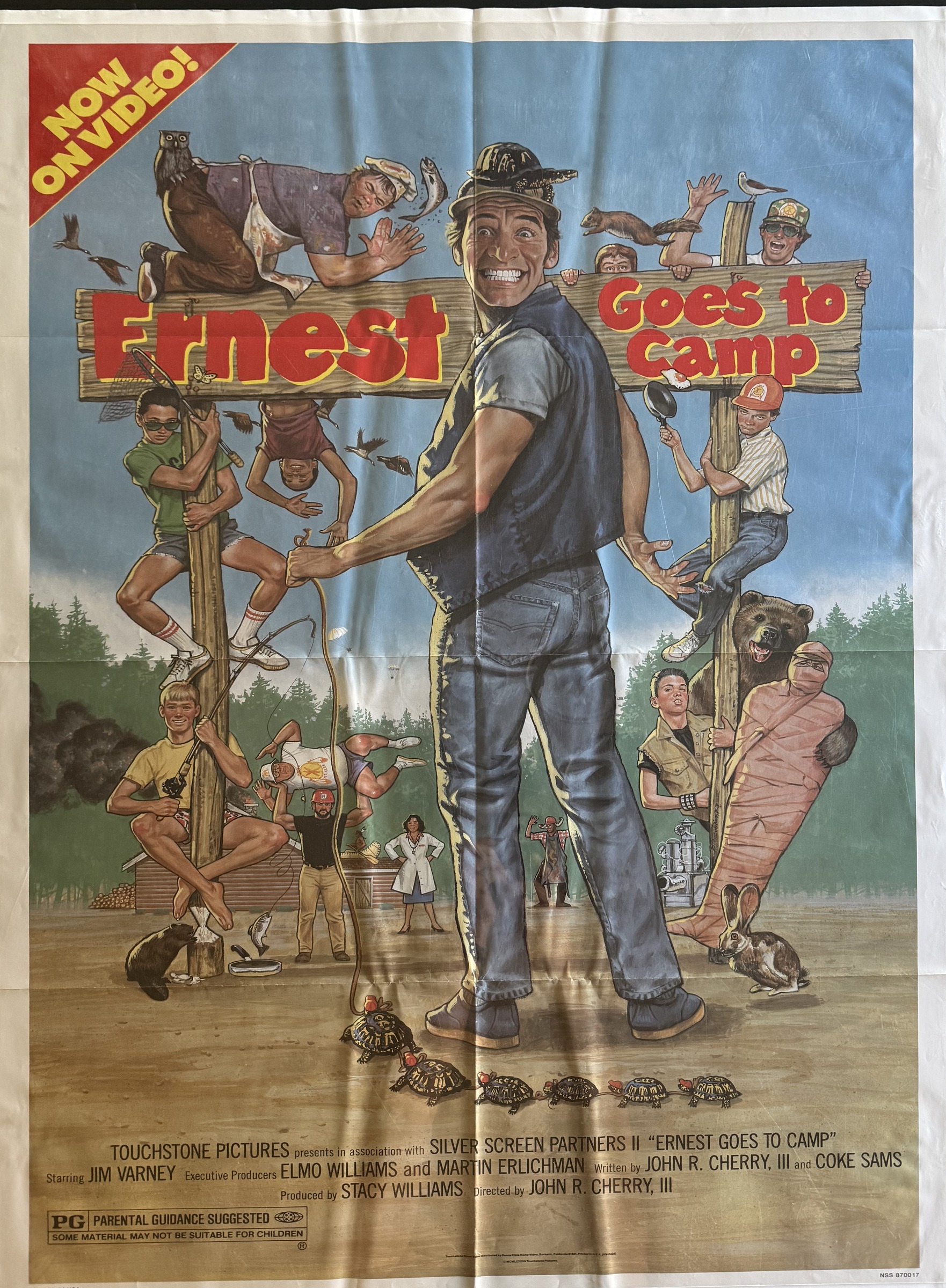 Actual Ernest Goes to Camp — Touchstone video-release poster, front view
