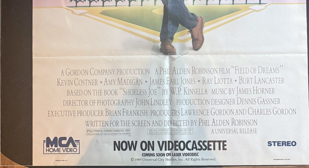 Actual Field of Dreams — MCA Home Video promotional poster detail image 4