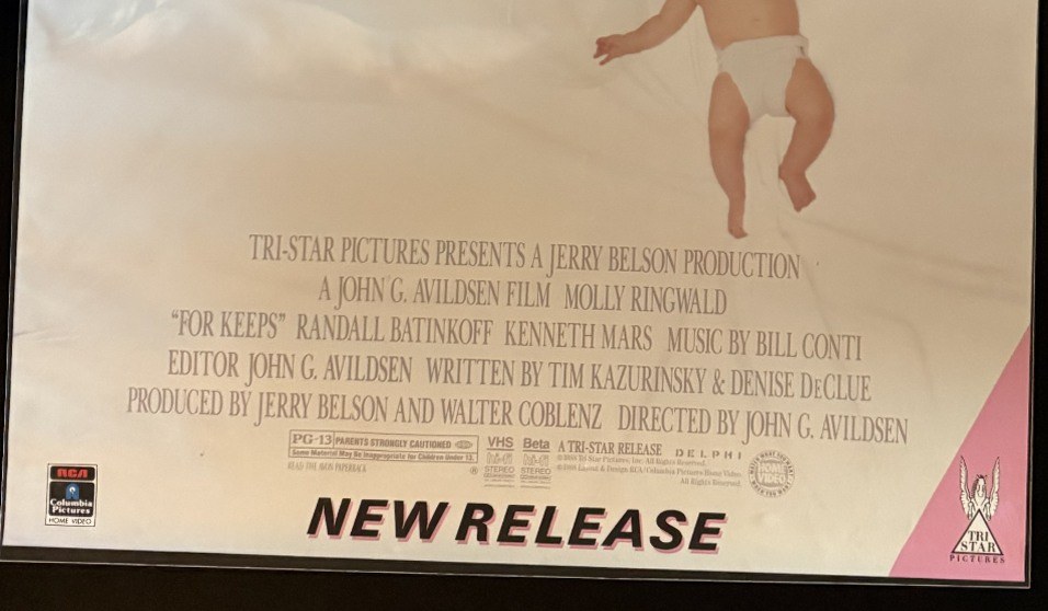 Actual For Keeps — RCA/Columbia Home Video new-release poster detail image 4