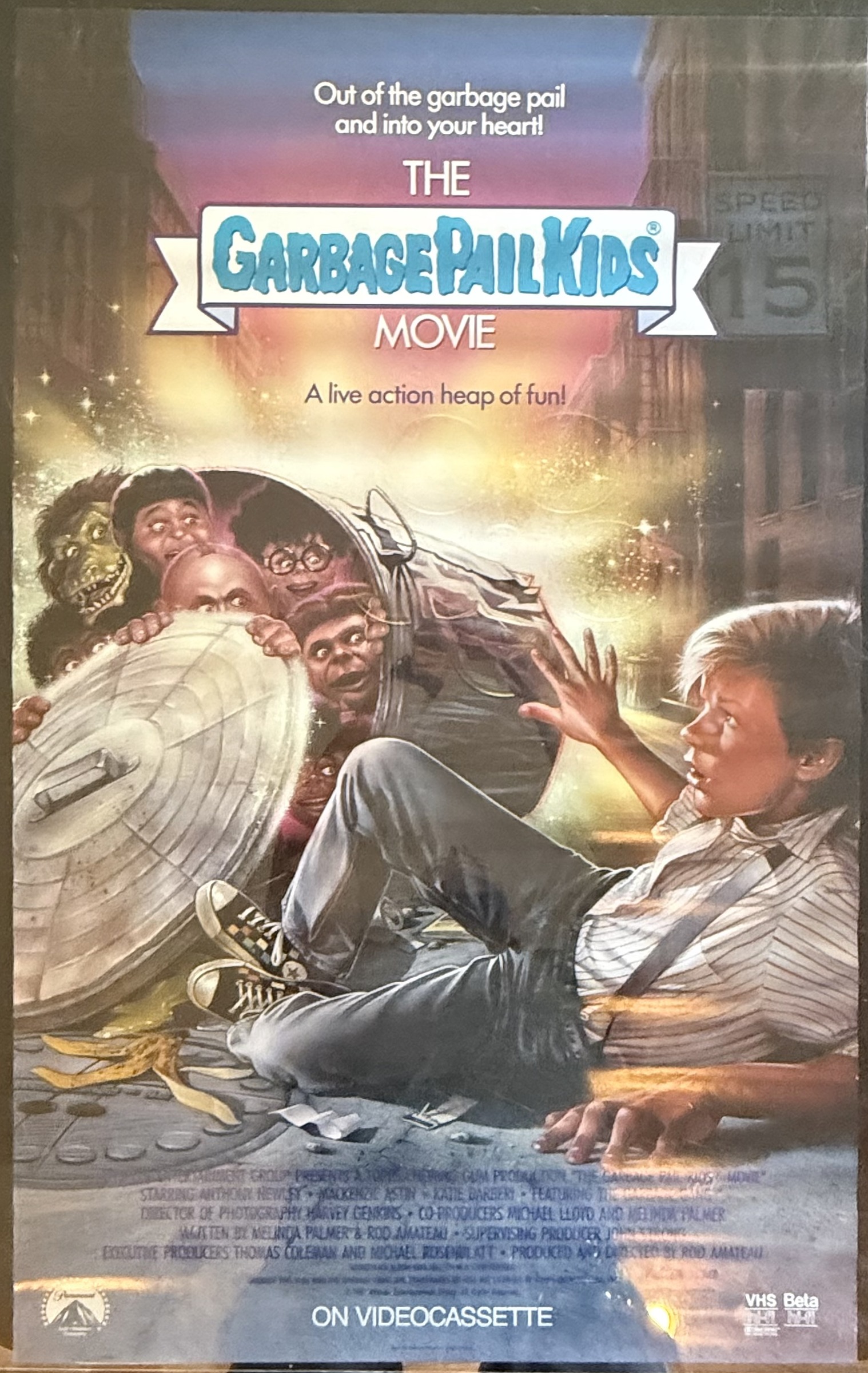 Actual The Garbage Pail Kids Movie — videocassette promotional poster, front view