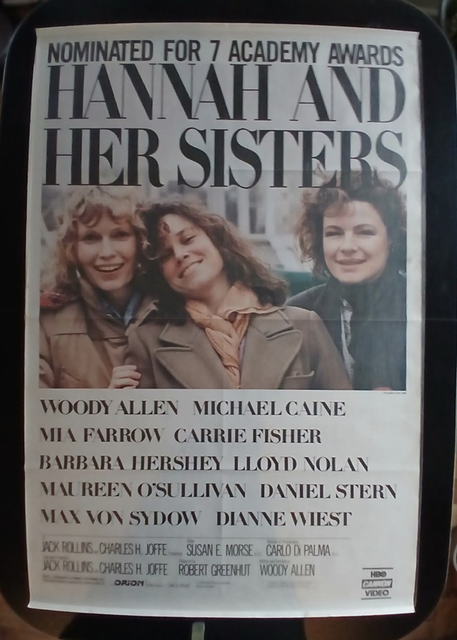 Actual Hannah and Her Sisters — home-video promotional poster front photograph