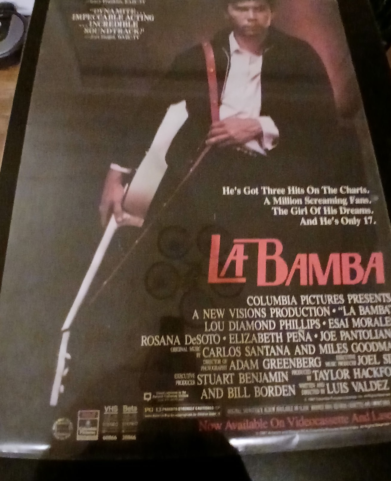 Actual La Bamba — home-video promotional poster front photograph