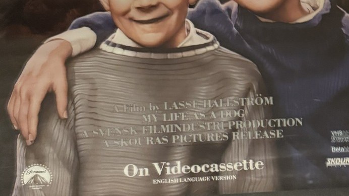 Actual My Life as a Dog — Skouras / Paramount videocassette poster detail image 4