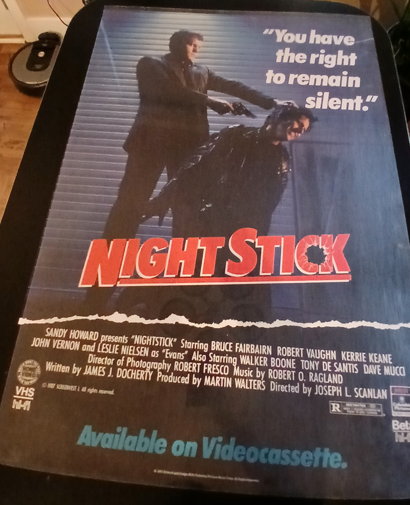 Actual Nightstick — home-video promotional poster front photograph