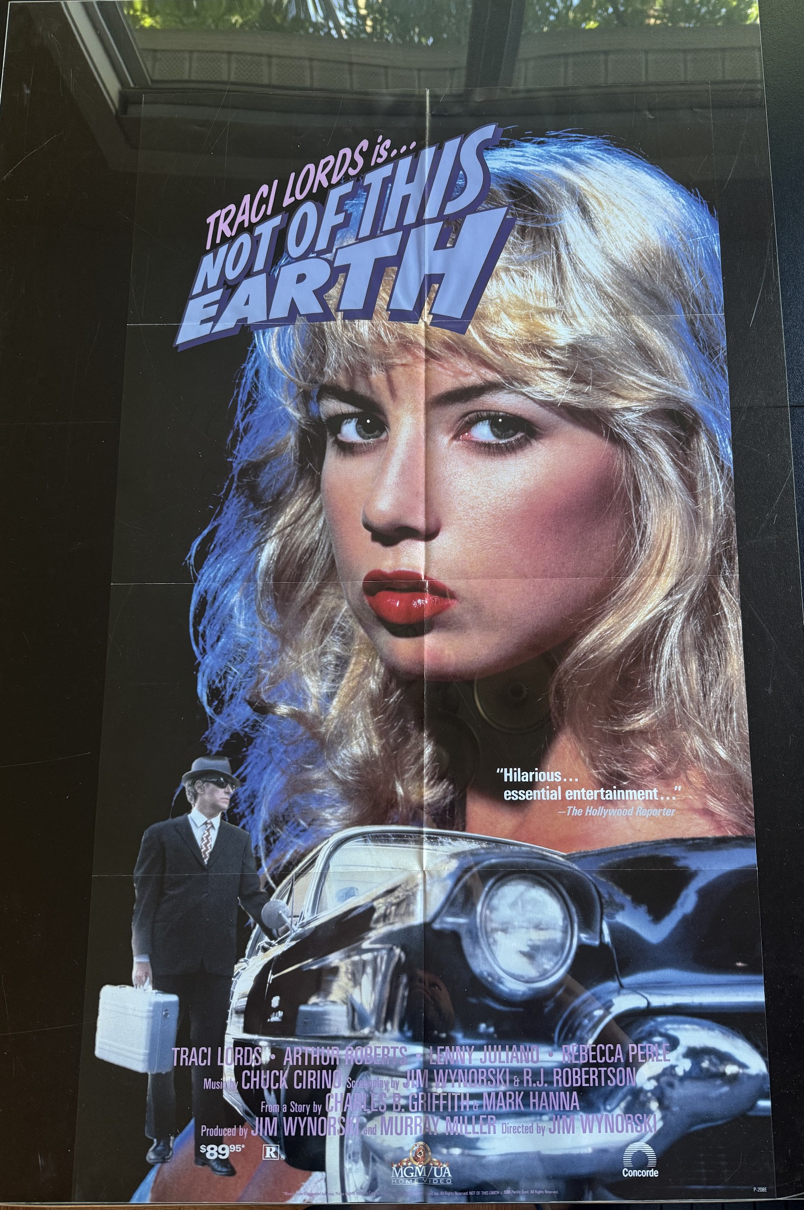 Actual Not of This Earth - Traci Lords video-release one-sheet front photograph