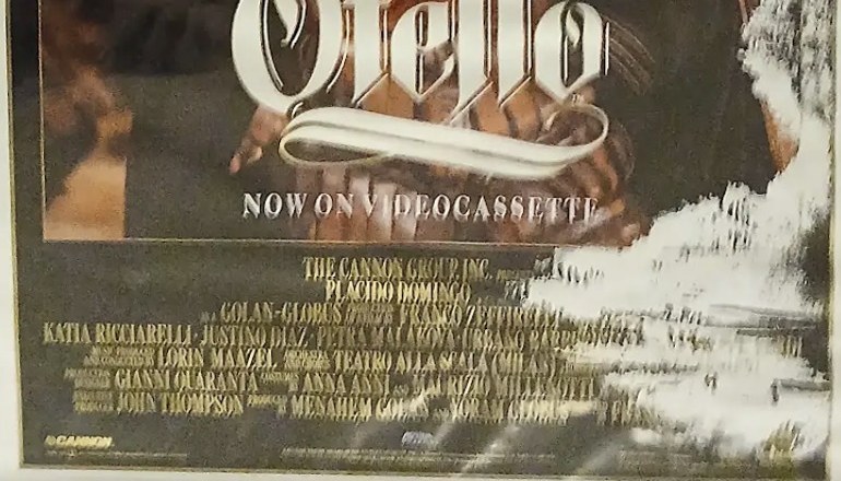 Actual Otello — Franco Zeffirelli / Cannon videocassette poster detail image 4