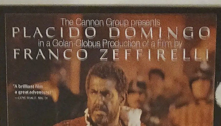 Actual Otello — Franco Zeffirelli / Cannon videocassette poster detail image 2