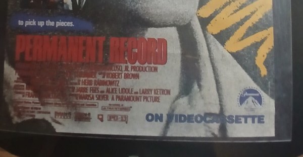 Actual Permanent Record — home-video promotional poster detail image 4