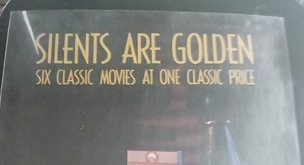 Actual Silents Are Golden — home-video promotional poster detail image 2