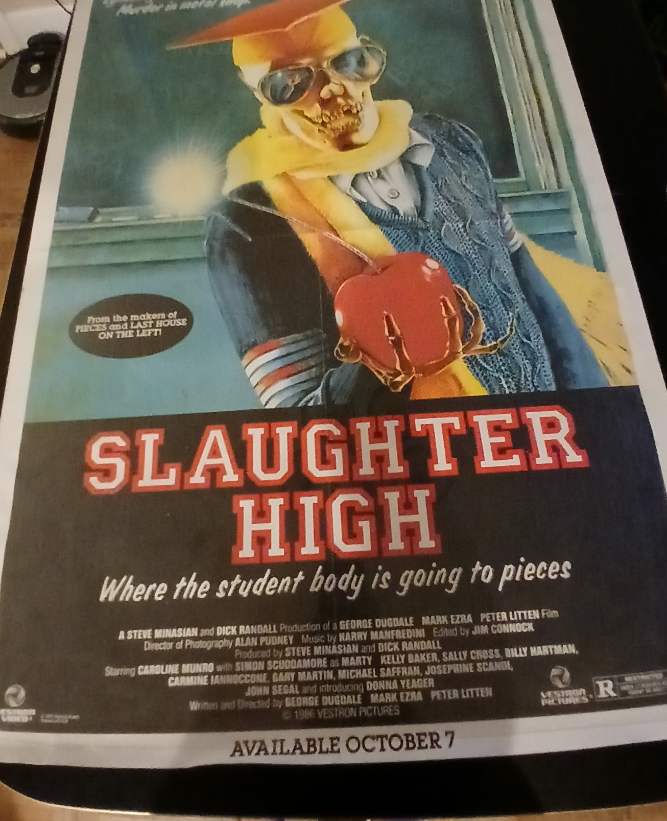 Actual Slaughter High — home-video promotional poster front photograph