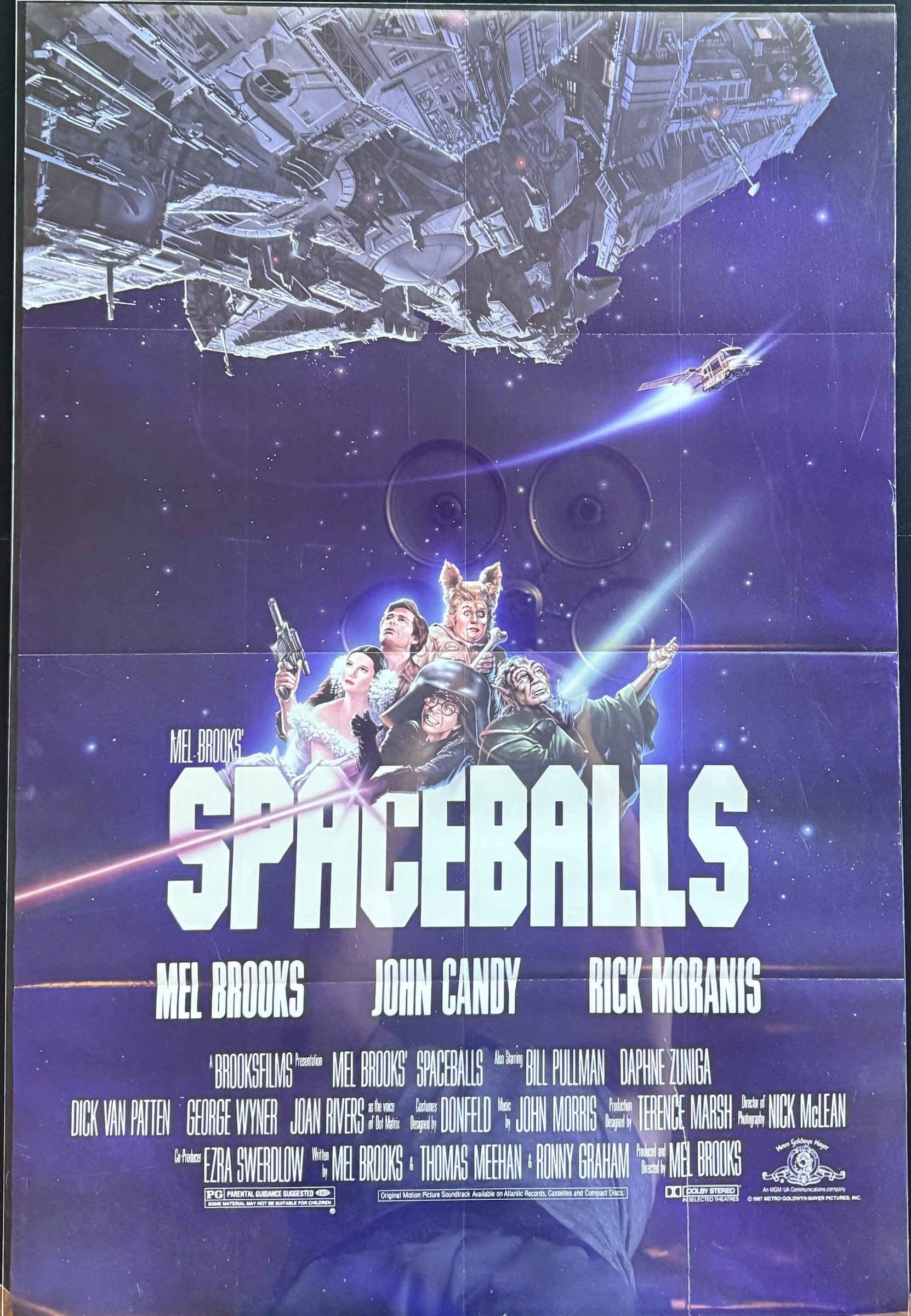 Actual Spaceballs — MGM original one-sheet poster, front view