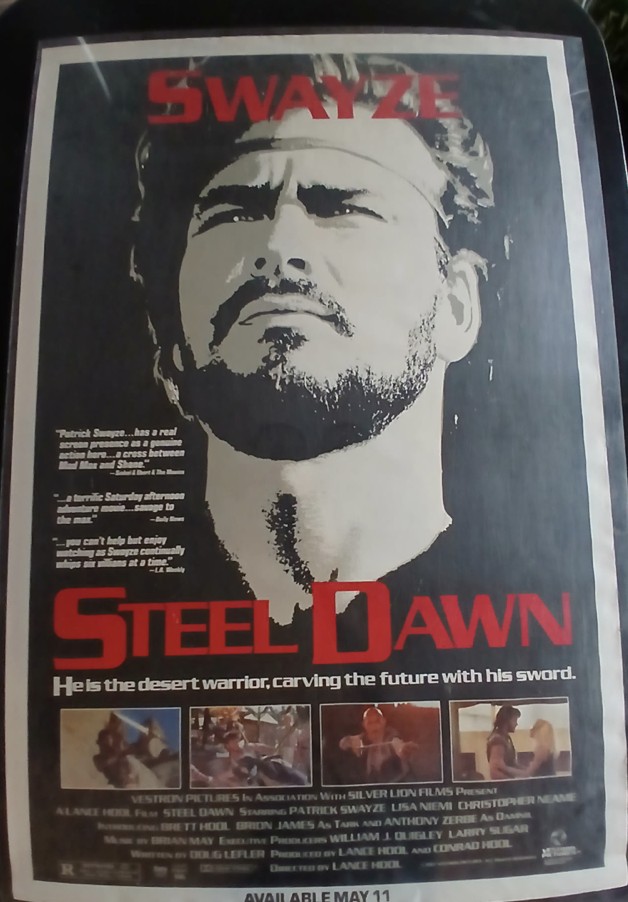 Actual Steel Dawn — home-video promotional poster front photograph