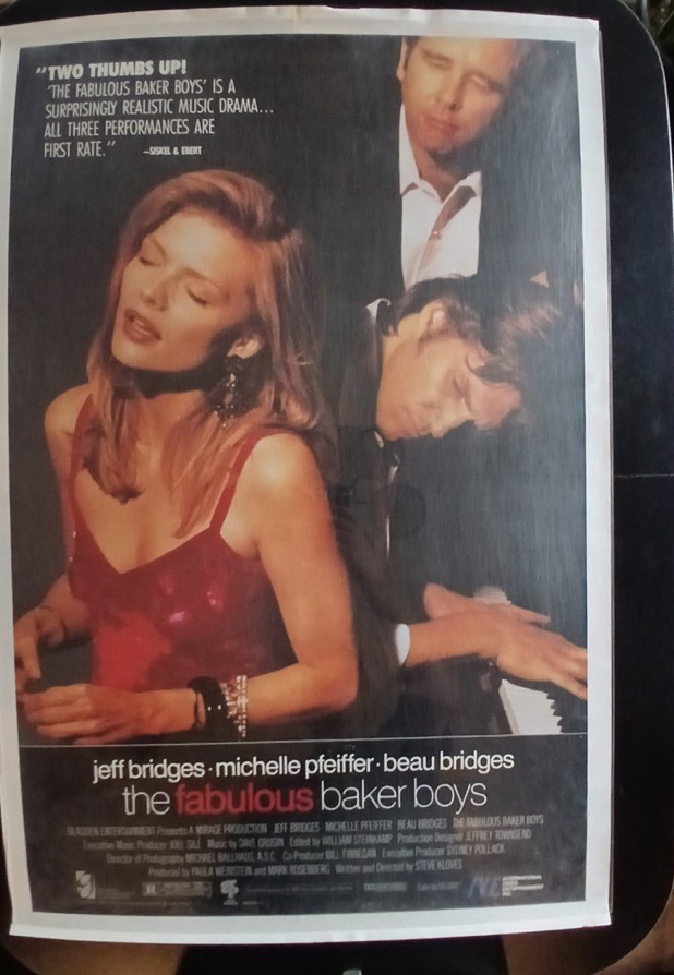 Actual The Fabulous Baker Boys — home-video promotional poster front photograph