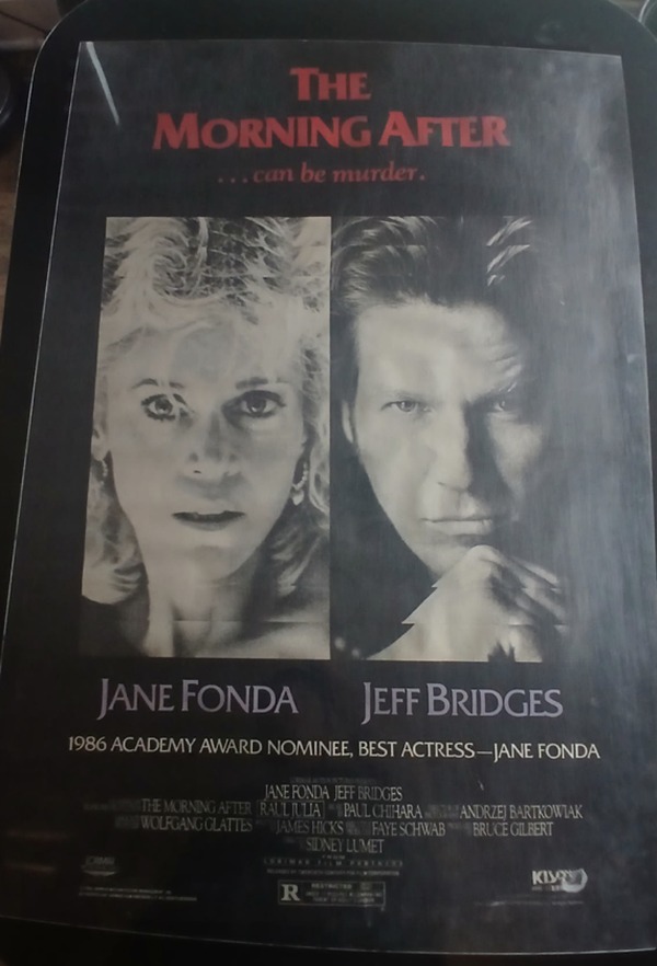 Actual The Morning After — home-video promotional poster front photograph