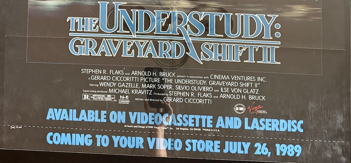 Actual The Understudy: Graveyard Shift II — Virgin Vision video promotional poster detail image 4