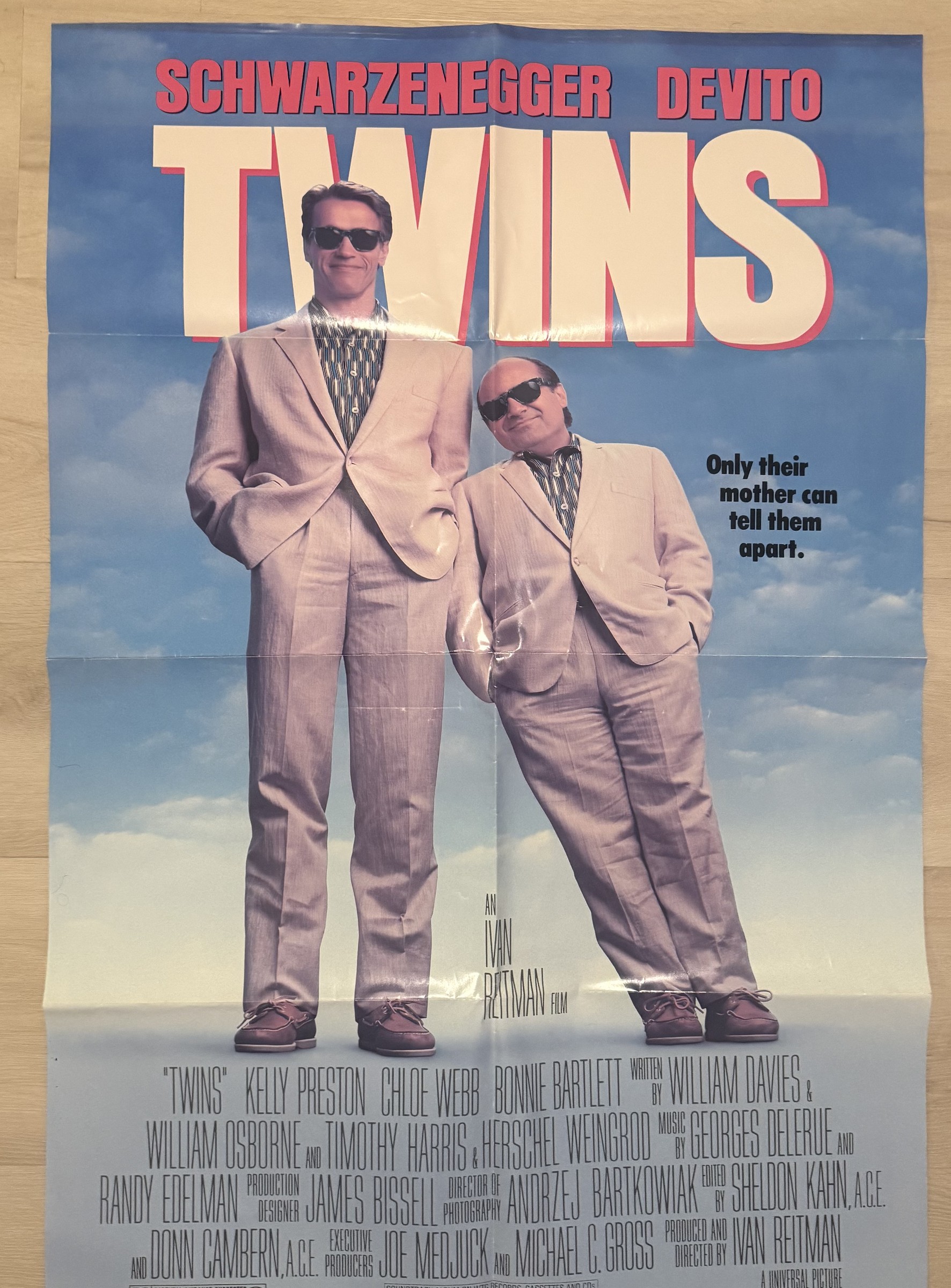 Actual Twins — MCA Home Video promotional poster front photograph