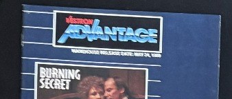 Actual Burning Secret / Vestron Advantage — June 1989 dealer release sheet detail image 2