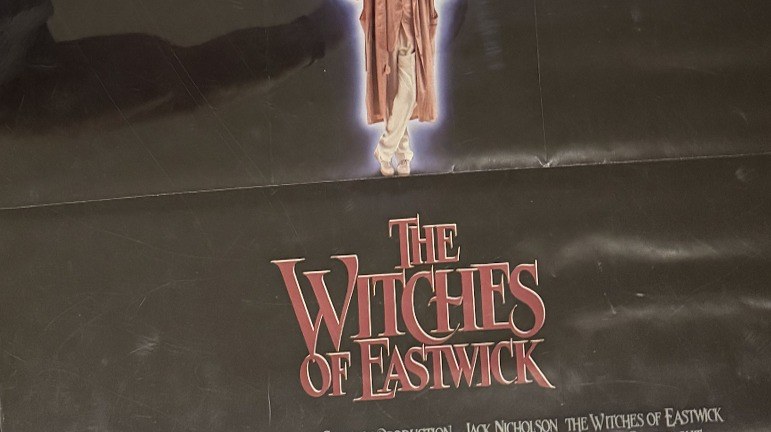 Actual The Witches of Eastwick — Warner Bros. video promotional poster detail image 4