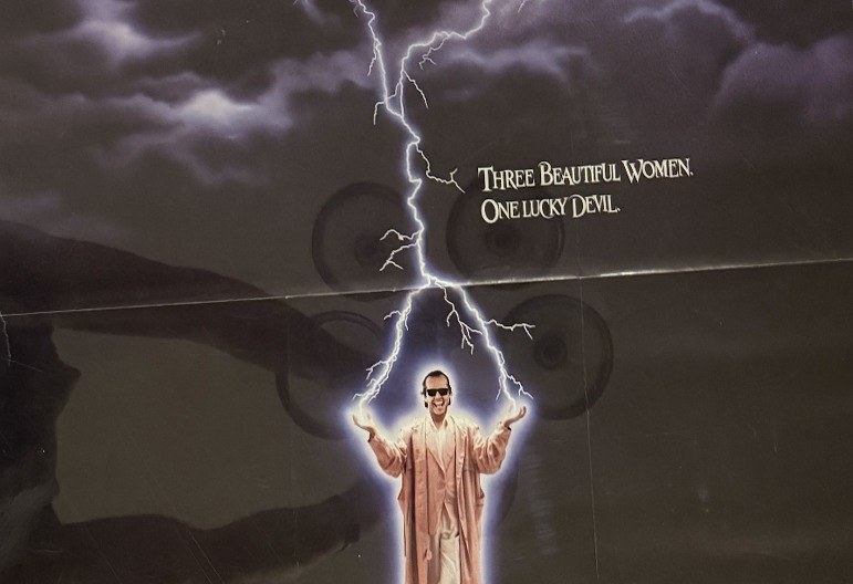 Actual The Witches of Eastwick — Warner Bros. video promotional poster detail image 3