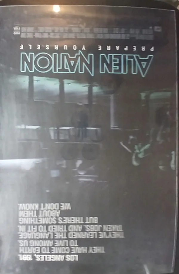 Actual Alien Nation — home-video promotional poster front photograph
