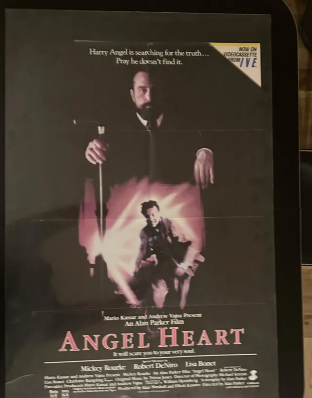 Actual Angel Heart - IVE videocassette promotional poster front photograph
