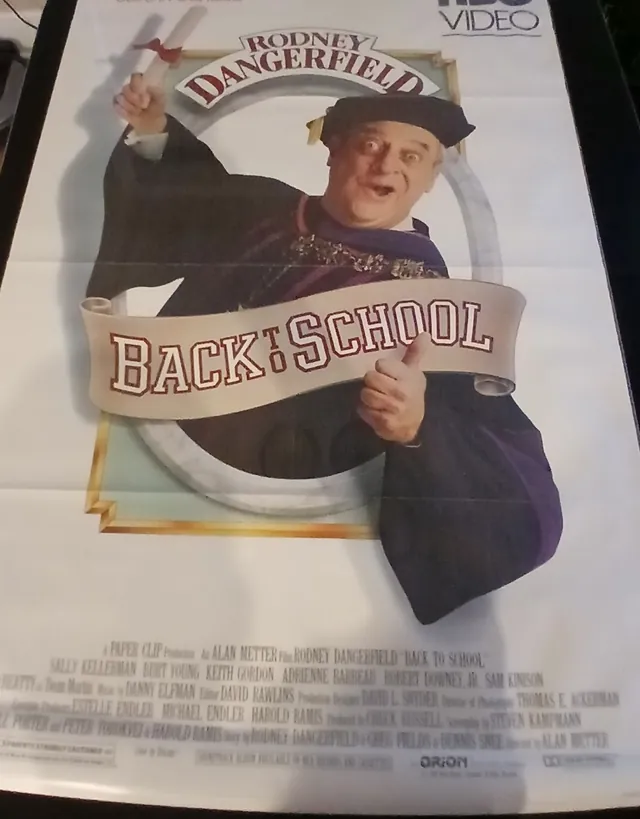 Actual Back to School — home-video promotional poster front photograph