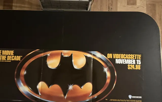 Actual Batman - Warner Home Video Movie of the Decade poster front photograph