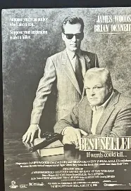 Actual Best Seller Promo Sheet — James Woods / Brian Dennehy video advertising piece front photograph