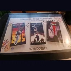 Actual Biggest Hits of 1988 — multi-title video-store promotional sheet detail image 1