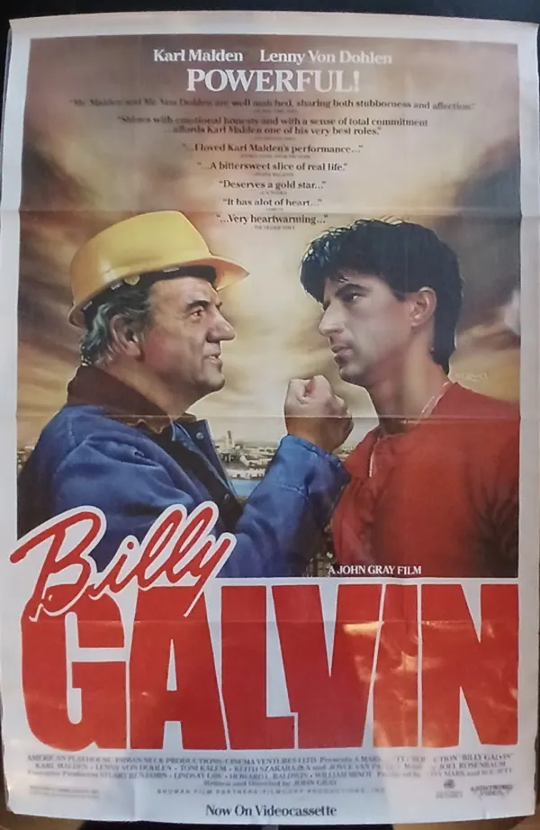 Actual Billy Galvin — home-video promotional poster front photograph