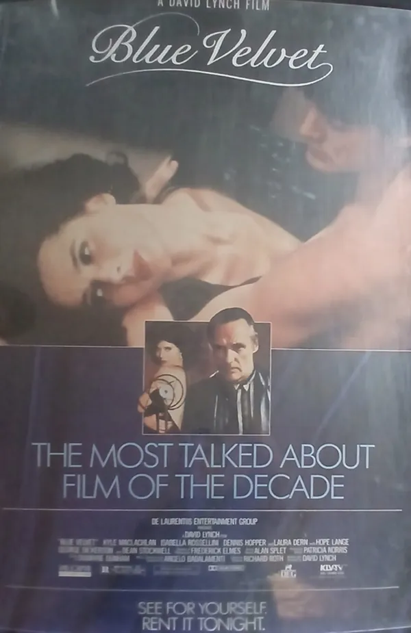 Actual Blue Velvet — home-video promotional poster front photograph