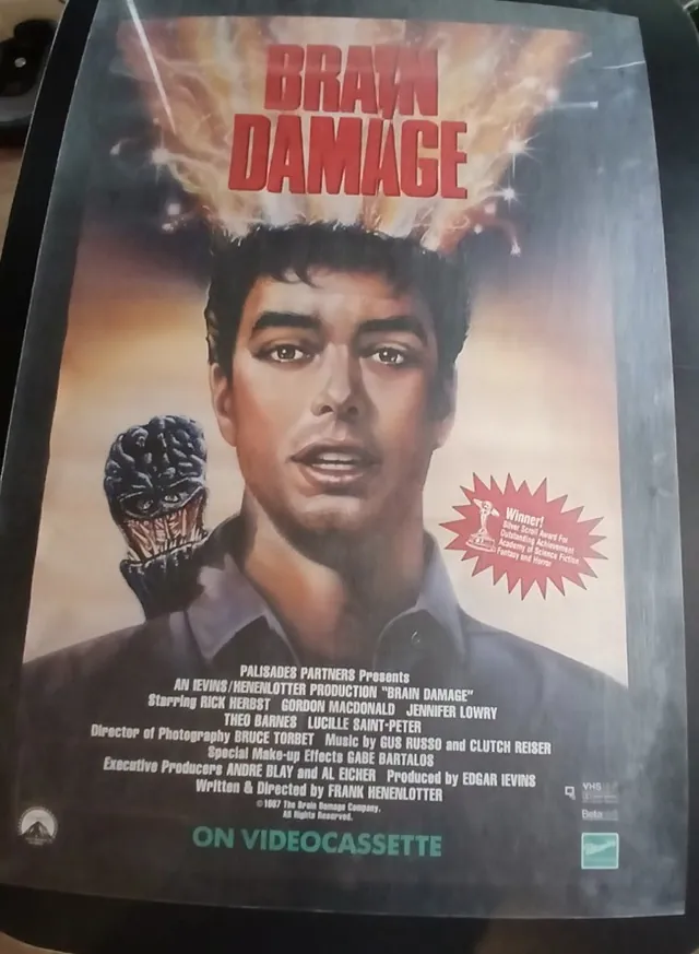 Actual Brain Damage — home-video promotional poster front photograph