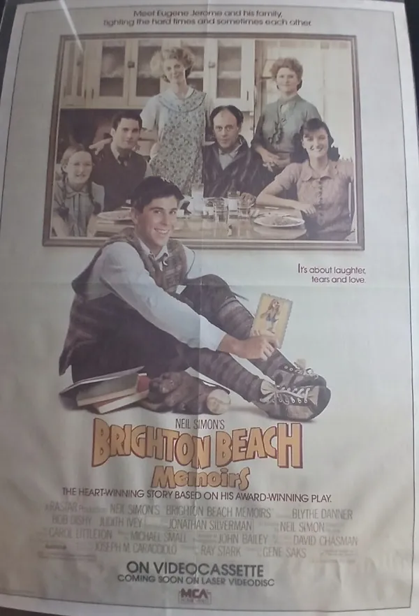 Actual Brighton Beach Memoirs — home-video promotional poster front photograph