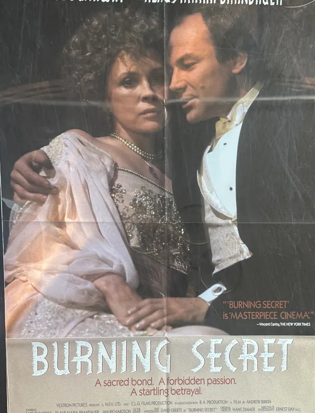 Actual Burning Secret - video dealer poster front photograph