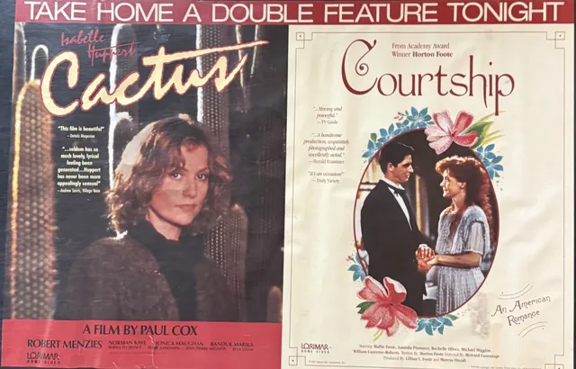Actual Cactus / Courtship — Lorimar Home Video double-feature poster front photograph