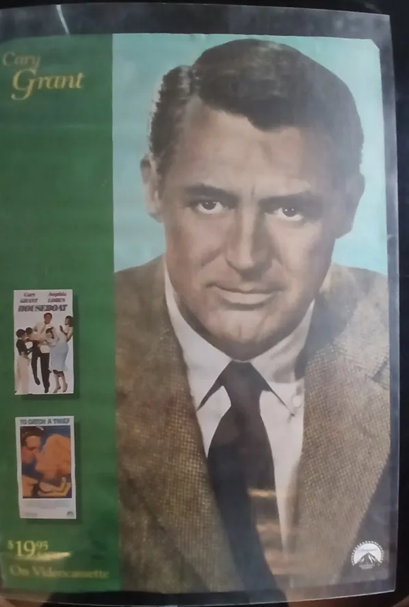Actual Cary Grant — home-video collection promotional poster front photograph